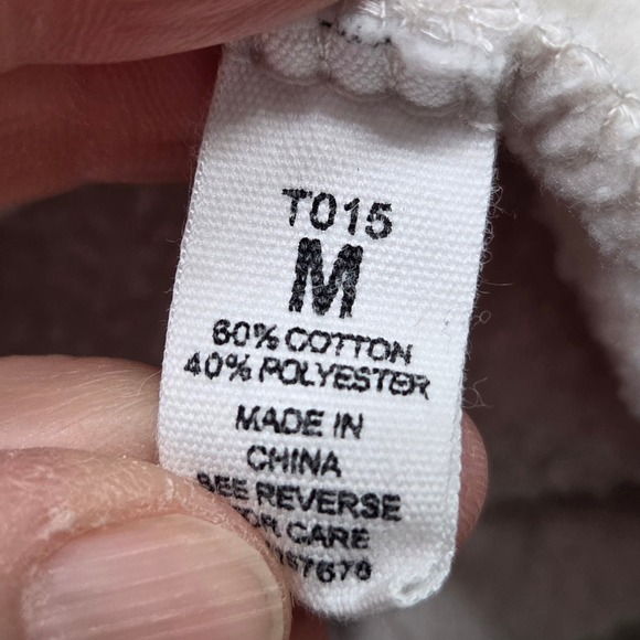 Reflex California Crewneck Sweatshirt‎ Cream Maroon College Style Size M - Picture 5 of 9